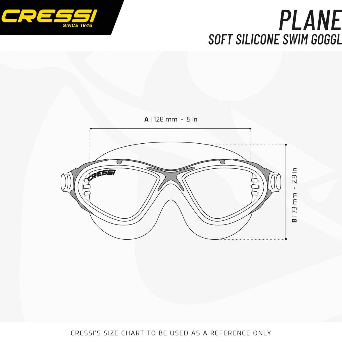 Cressi Planet Swim Goggles - Clear / Blue