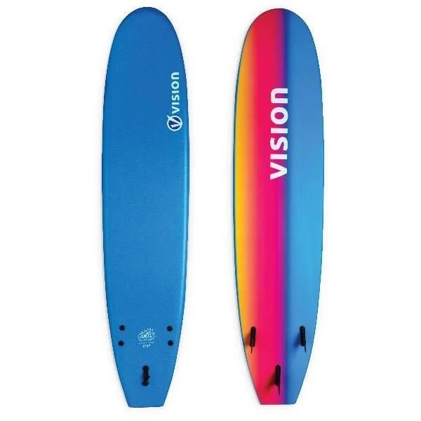 Vision Ignite XPS 9ft Foam Surfboard - Blue / Psychedelic