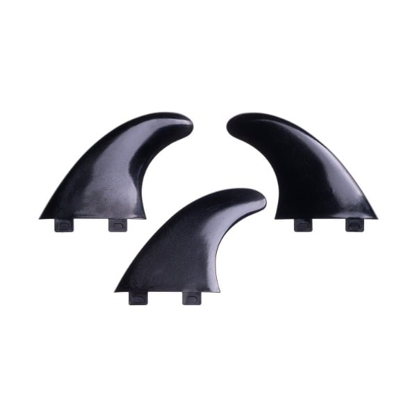 Vision Ignite Fish & Spark Twin Tab Surfboard Fin Set in Black