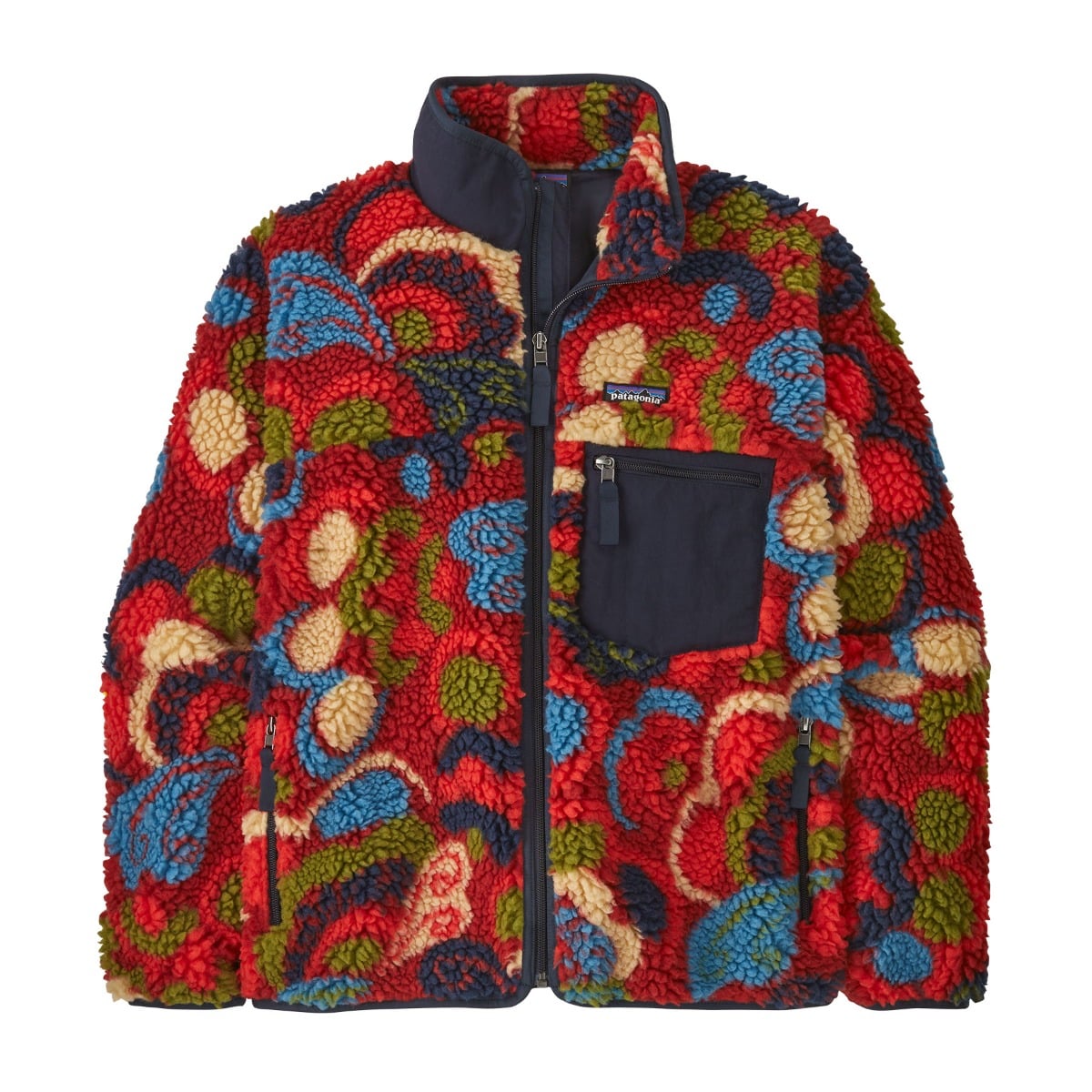 Patagonia Womens Classic Retro-X Jacket - River River/Amanita Red