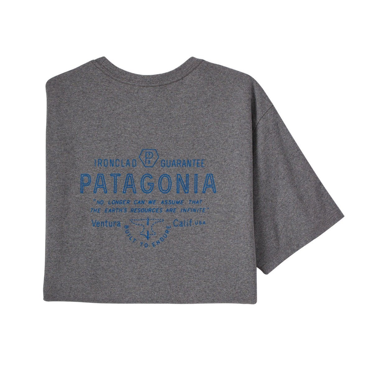Patagonia Forge Mark Mens Responsibili-Tee - Gravel Heather