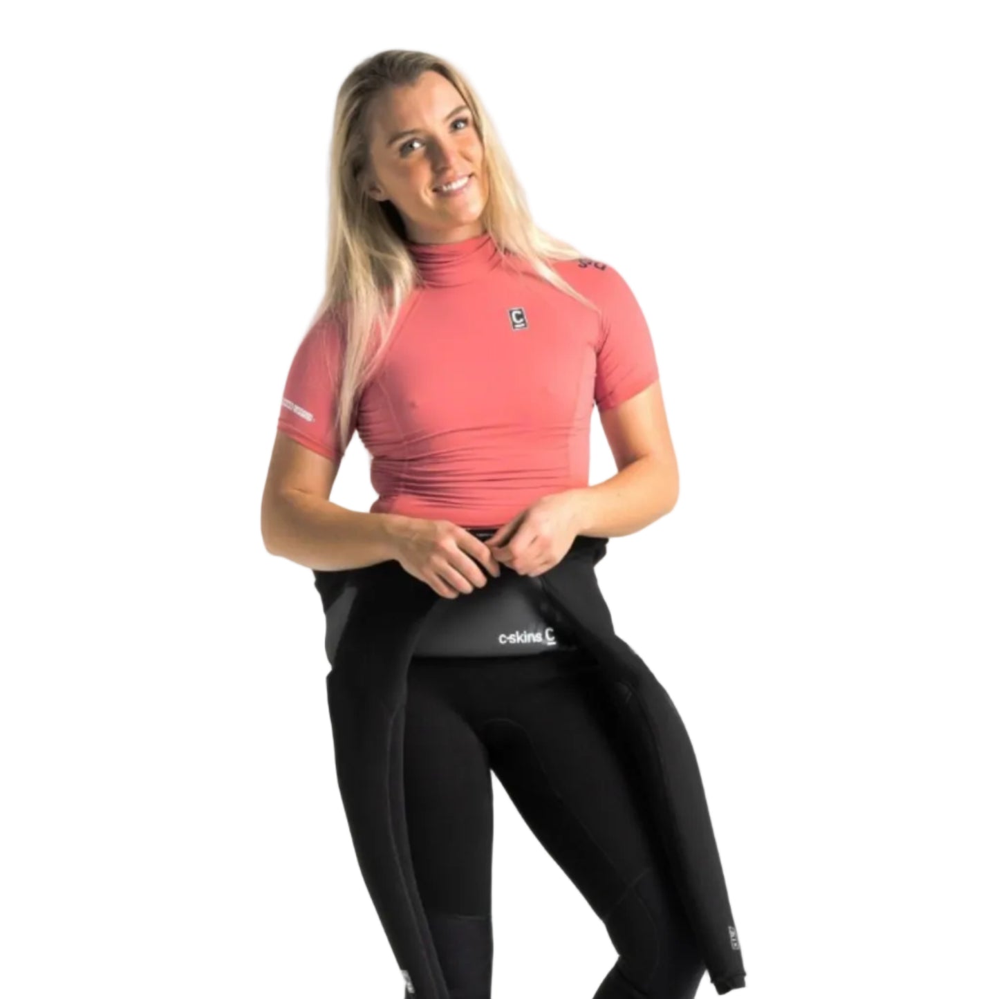 C-Skins X Short Sleeve Women's Rash Vest - Coral