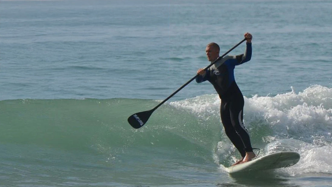 Paddleboarding in Wetsuit Centre wetsuit