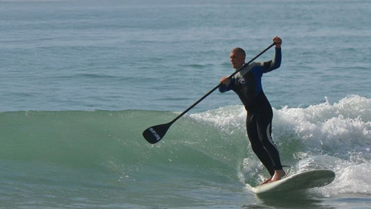 Paddleboarding in Wetsuit Centre wetsuit