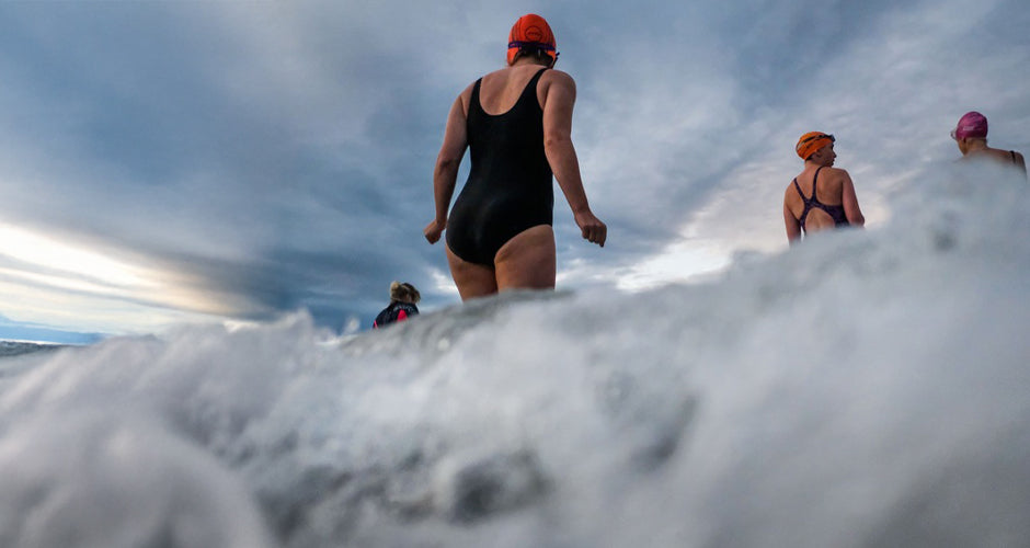 Group of swimmers in sea