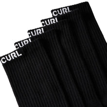 Rip Curl Brand Crew Socks (5-pack) - Black