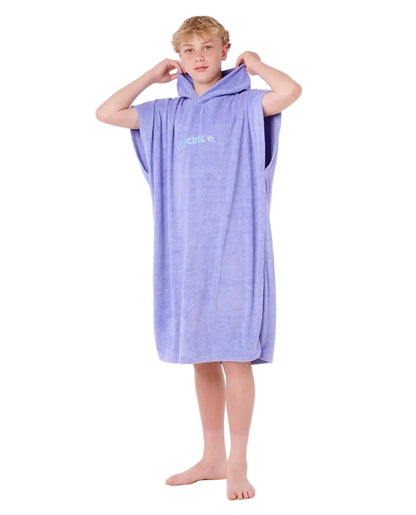Rip Curl Brand Hooded Towel - Boy - Bright Blue
