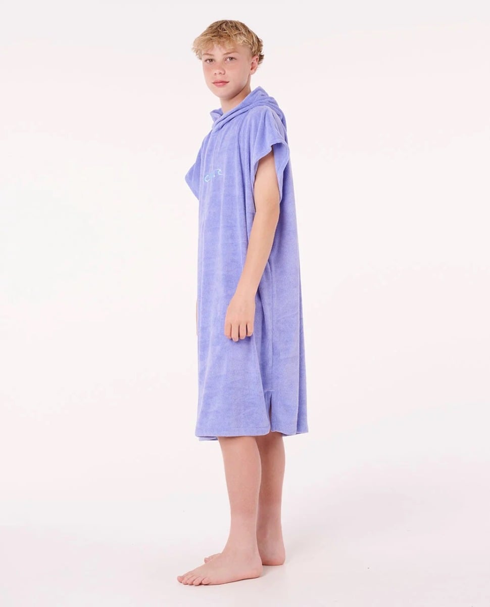 Rip Curl Brand Hooded Towel - Boy - Bright Blue