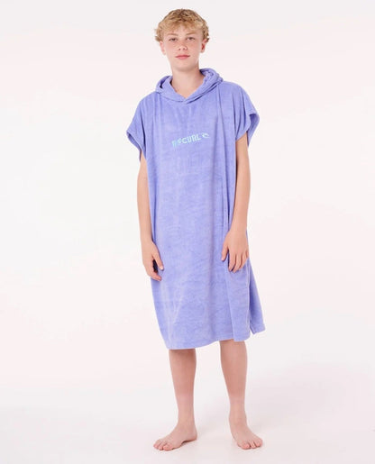 Rip Curl Brand Hooded Towel - Boy - Bright Blue