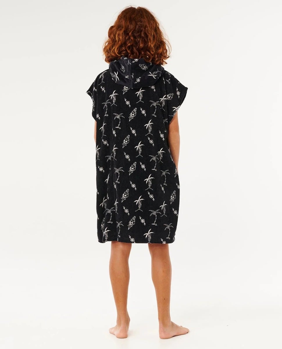 Rip Curl Mixed Hooded Towel - Boy - Black