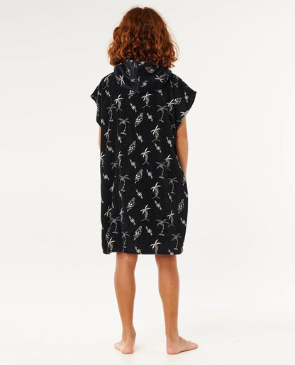 Rip Curl Mixed Hooded Towel - Boy - Black