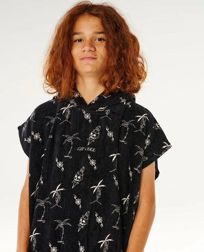 Rip Curl Mixed Hooded Towel - Boy - Black