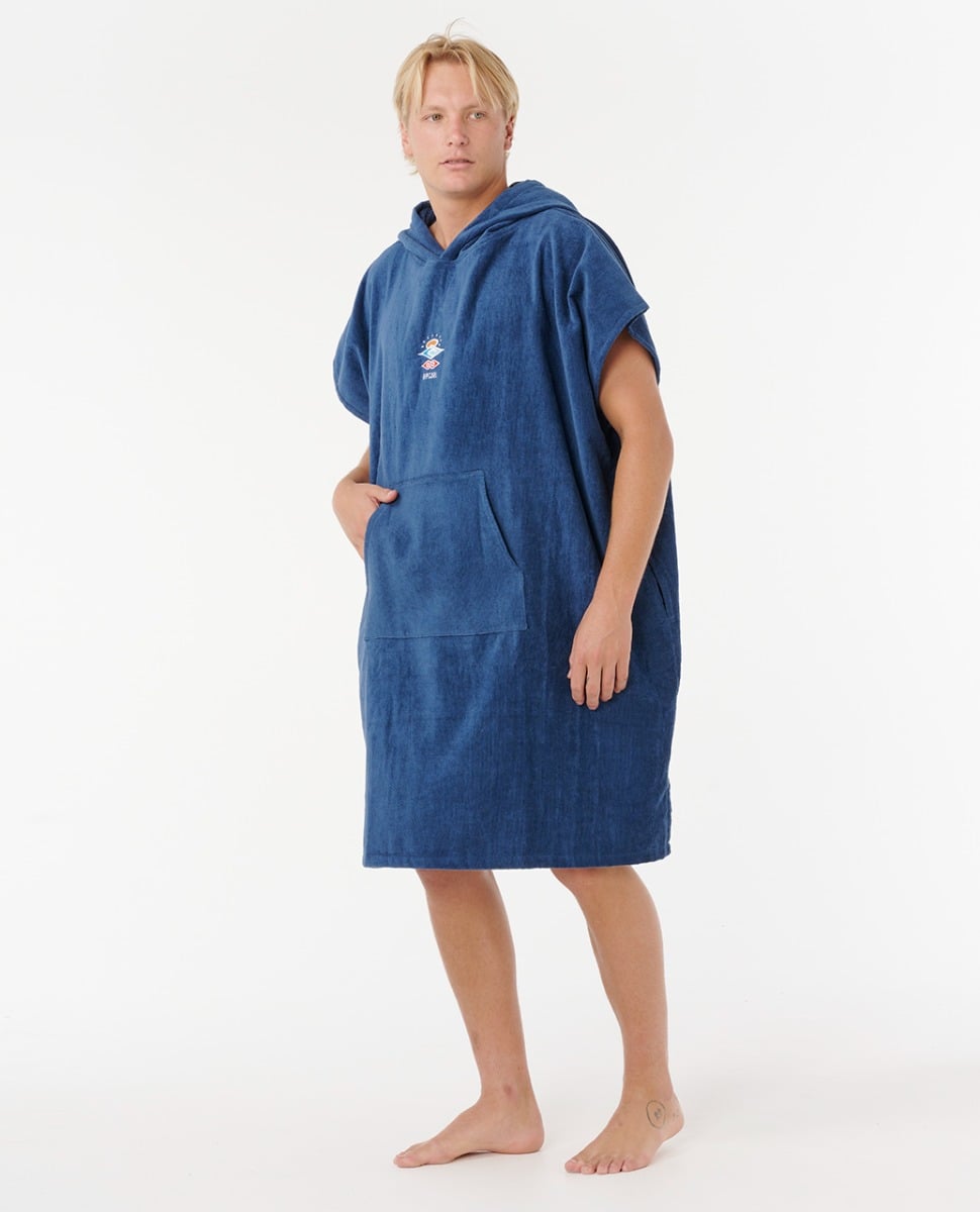 Rip Curl Logo Hooded Changing Towel - Navy