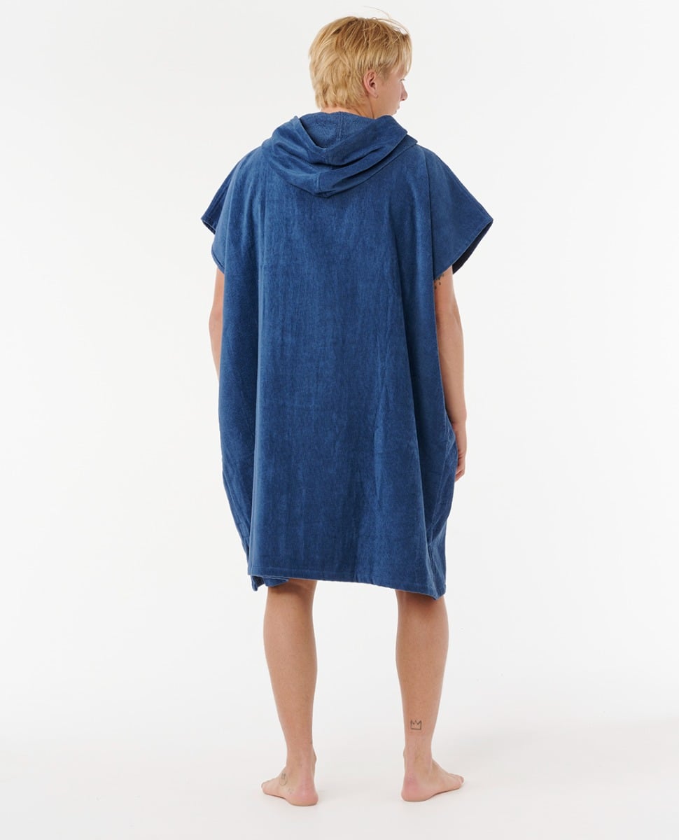 Rip Curl Logo Hooded Changing Towel - Navy