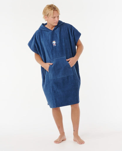 Rip Curl Logo Hooded Changing Towel - Navy