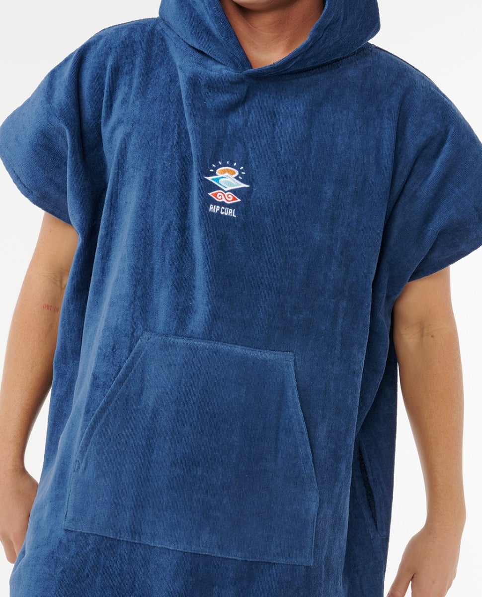 Rip Curl Logo Hooded Changing Towel - Navy