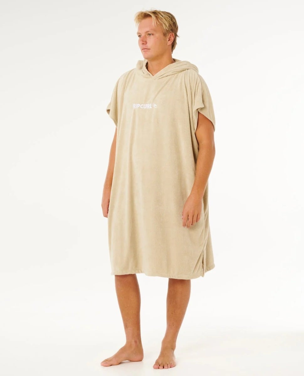 Rip Curl Brand Hooded Towel - Khaki