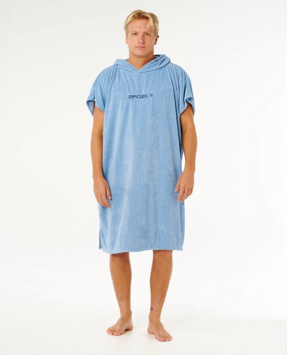 Rip Curl Brand Hooded Towel - Faded Denim