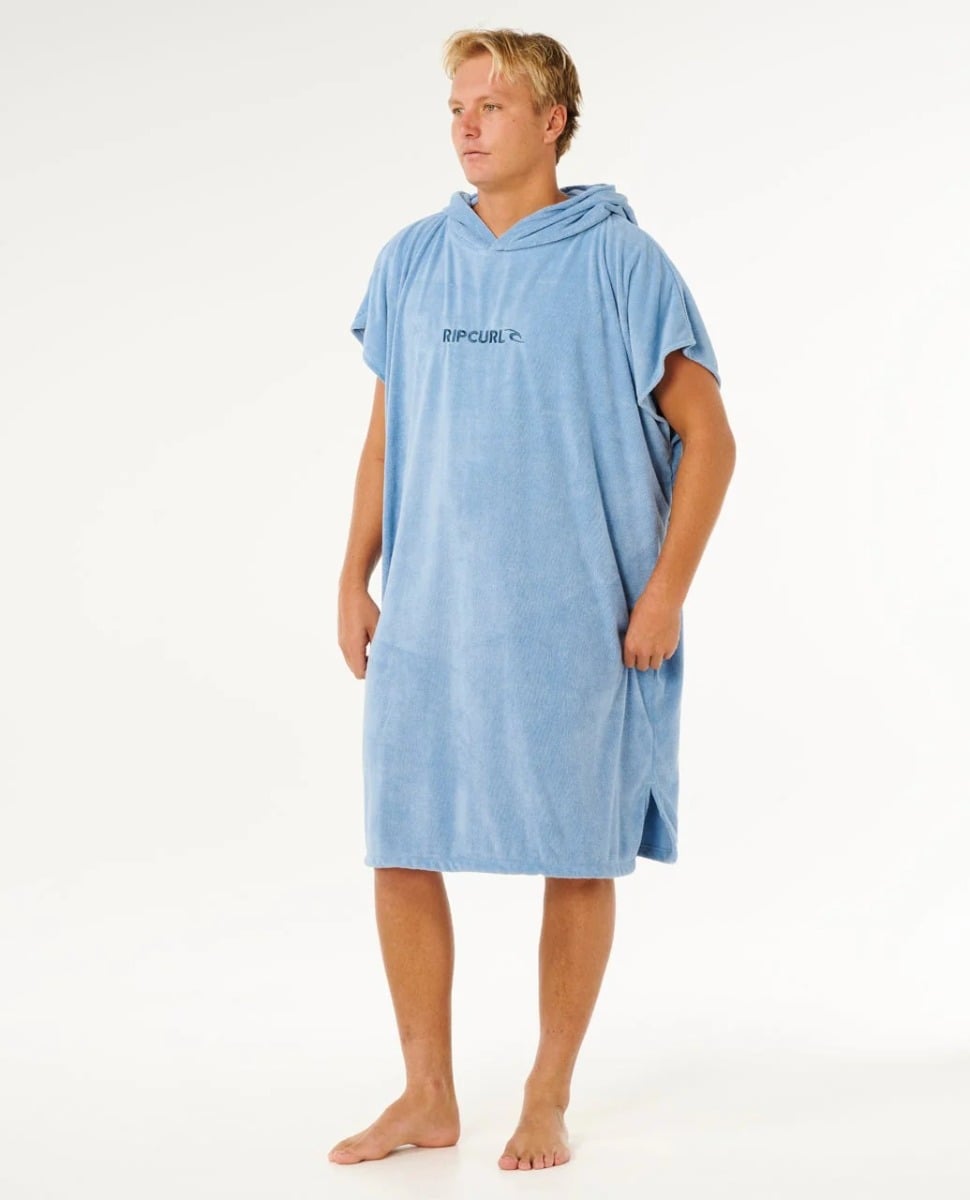 Rip Curl Brand Hooded Towel - Faded Denim