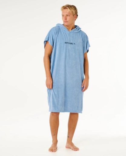 Rip Curl Brand Hooded Towel - Faded Denim