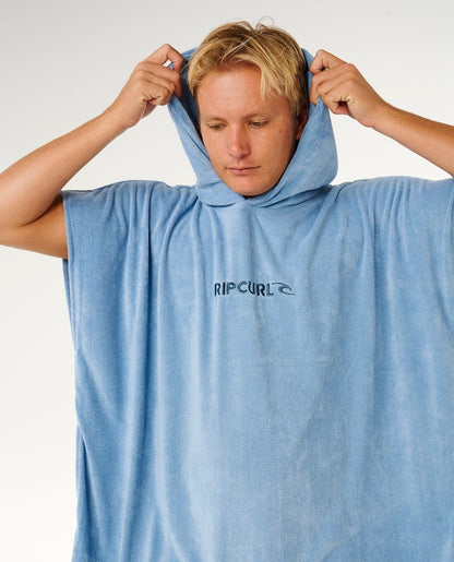 Rip Curl Brand Hooded Towel - Faded Denim