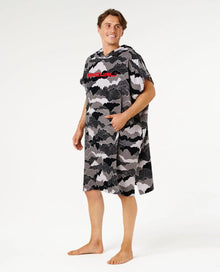 Rip Curl Fun Times Hooded Towel - Black/Grey