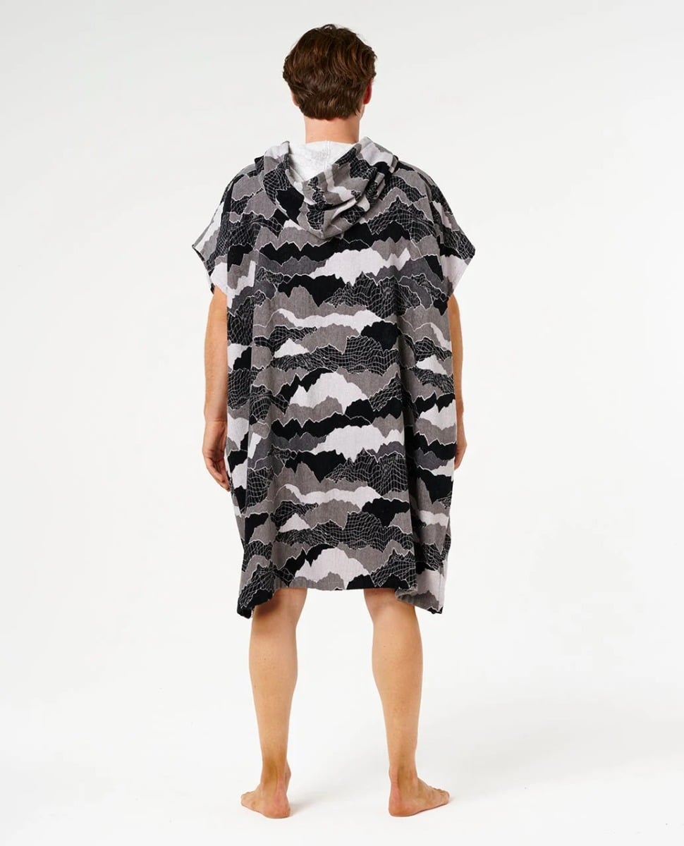 Rip Curl Fun Times Hooded Towel - Black/Grey