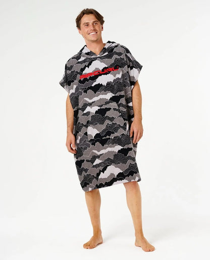 Rip Curl Fun Times Hooded Towel - Black/Grey