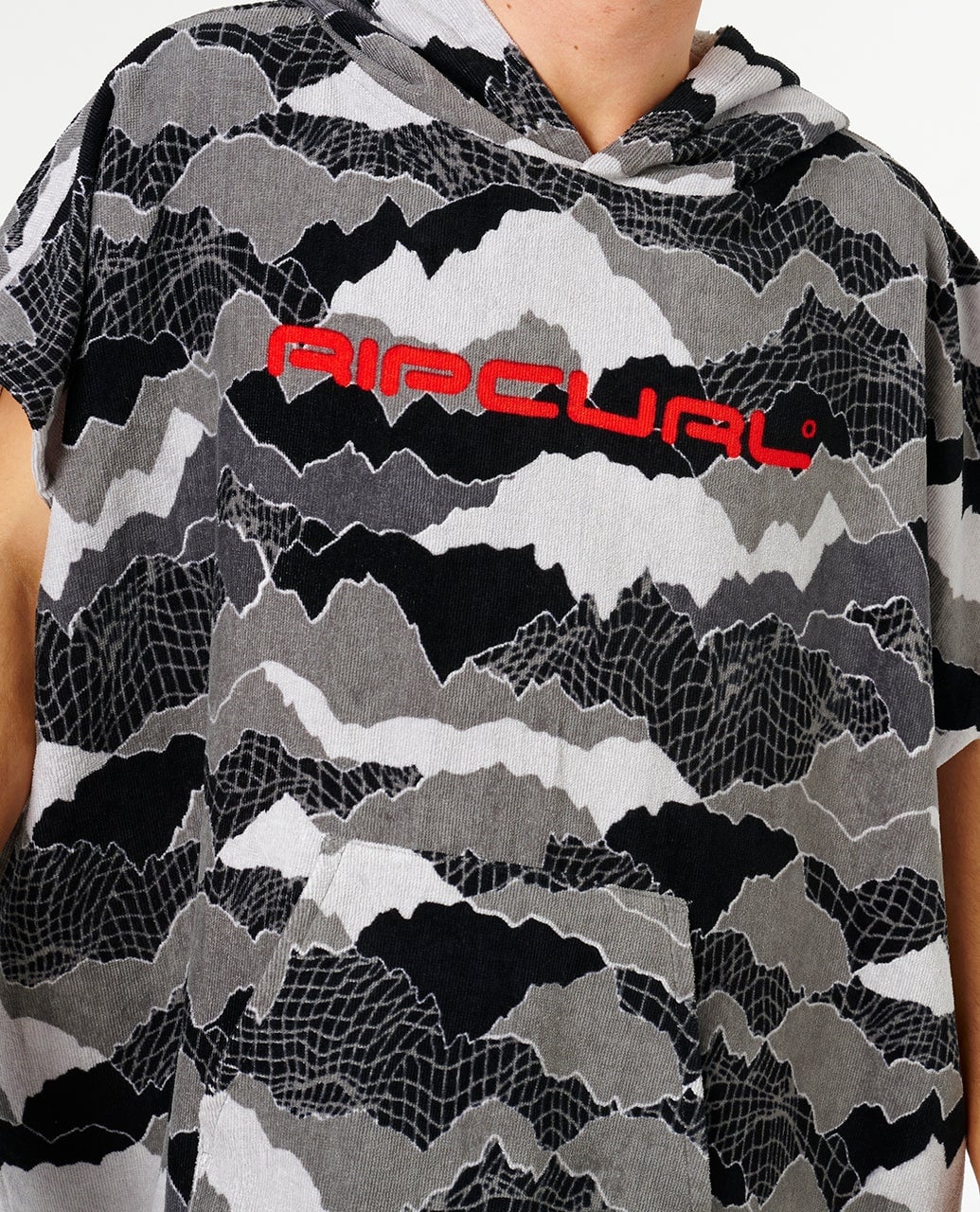 Rip Curl Fun Times Hooded Towel - Black/Grey