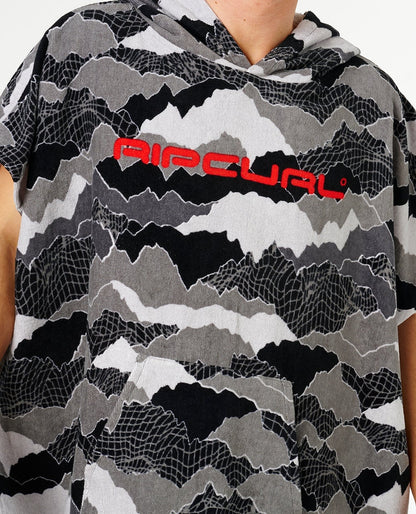 Rip Curl Fun Times Hooded Towel - Black/Grey