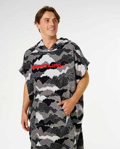 Rip Curl Fun Times Hooded Towel - Black/Grey