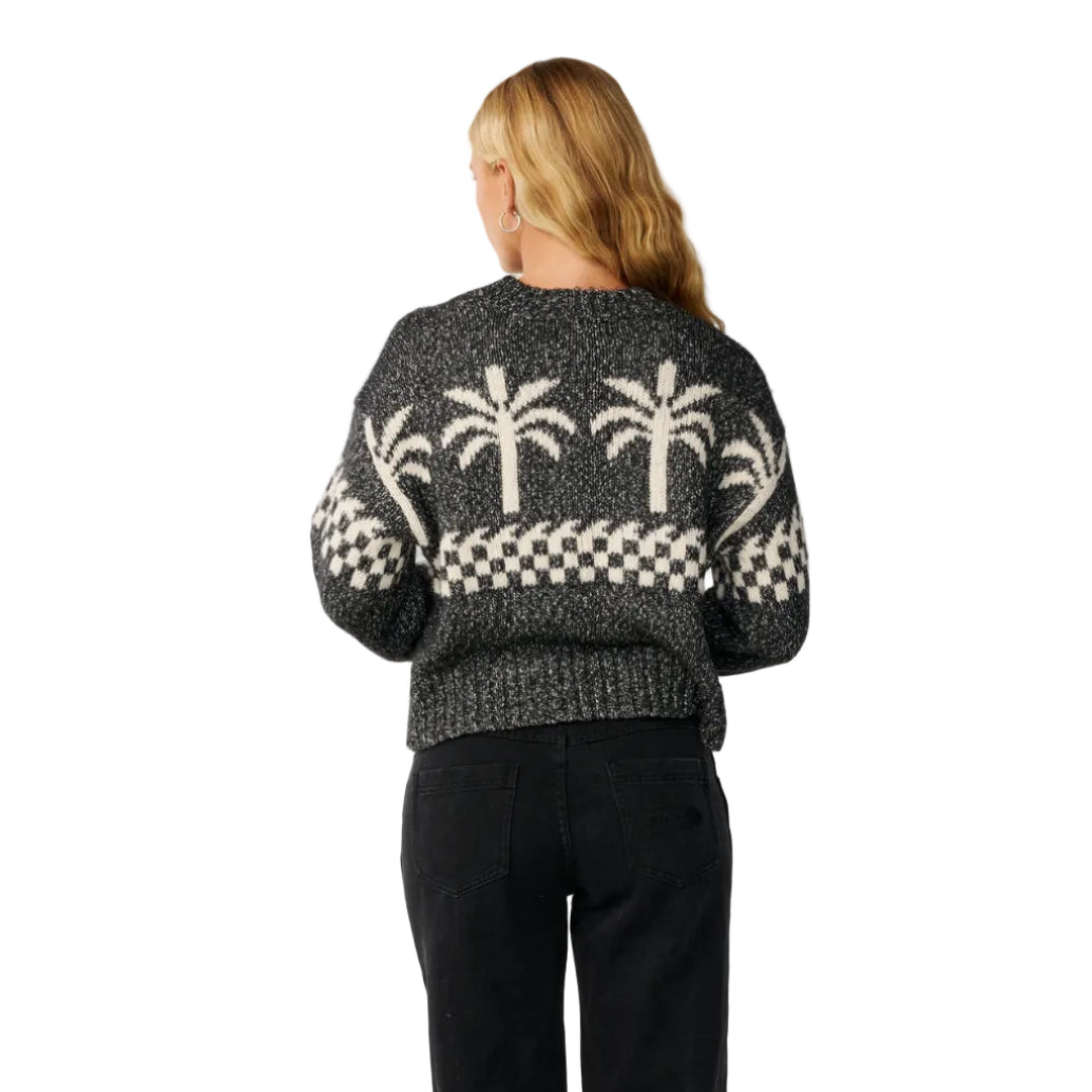 Rip Curl Womens Bossa Nova Neps Crew Jumper - Washed Black
