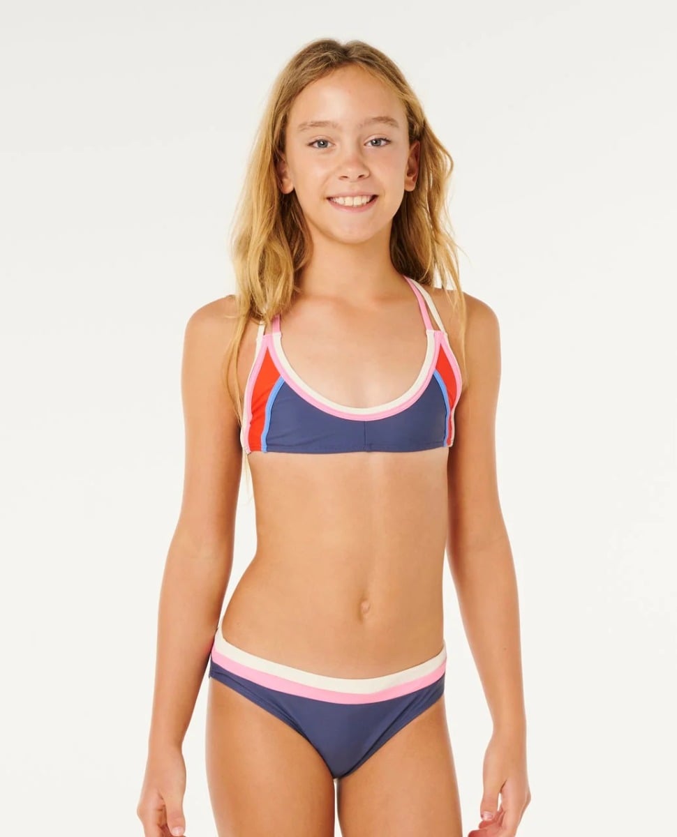 Rip Curl Surf Revival Girls Bikini in Navy