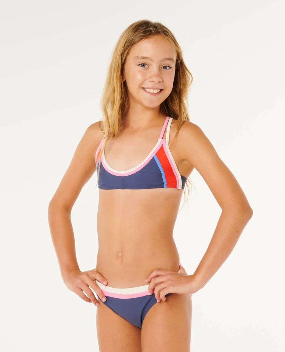 Rip Curl Surf Revival Girls Bikini - Navy