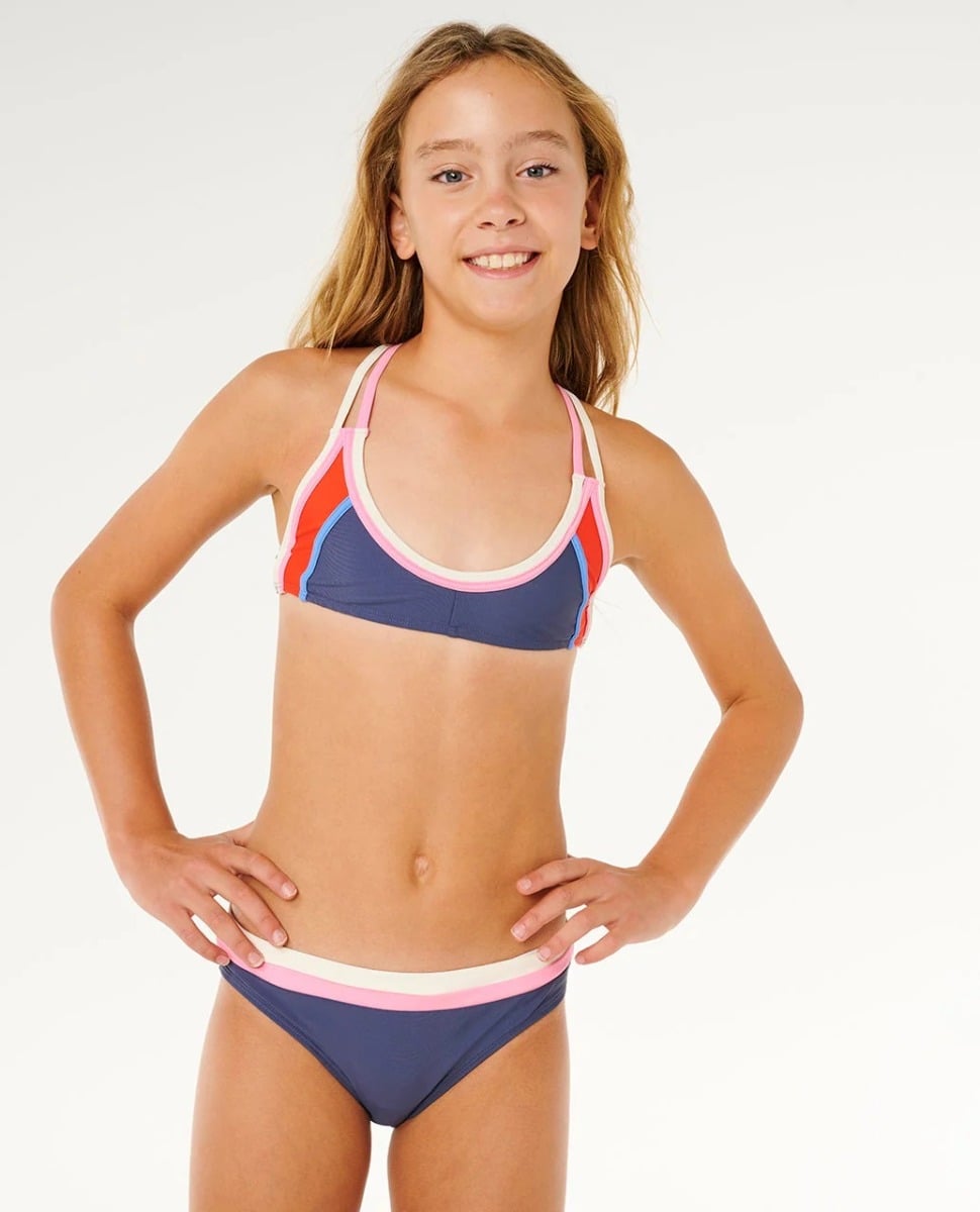 Rip Curl Surf Revival Girls Bikini - Navy