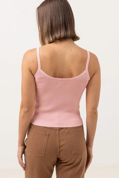 Rhythm Yumi Knit Women's Top - Pink Salt