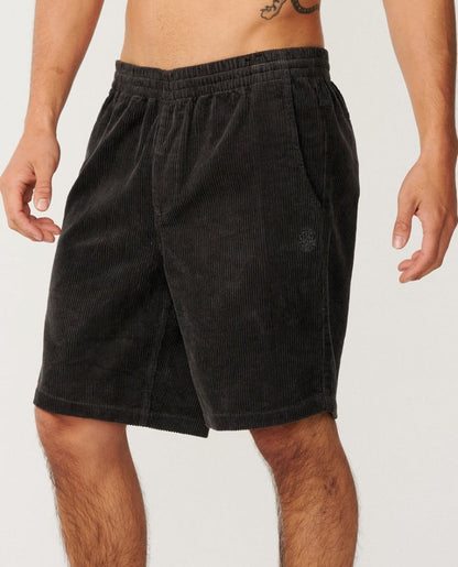 Rip Curl Premium Surf Cord 19 inch Volley Shorts - Black