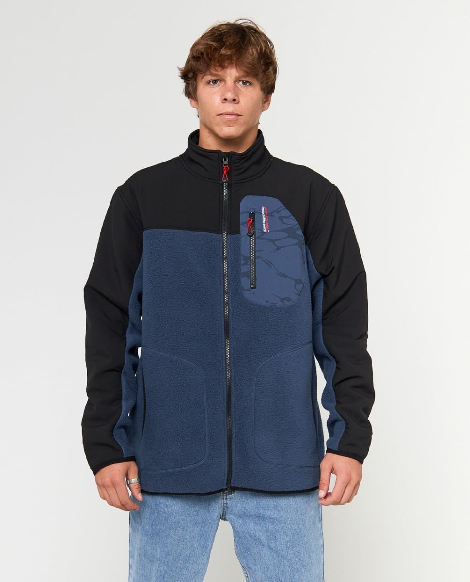 Rip Curl Anti Series Search Zip Crew in Light Navy
