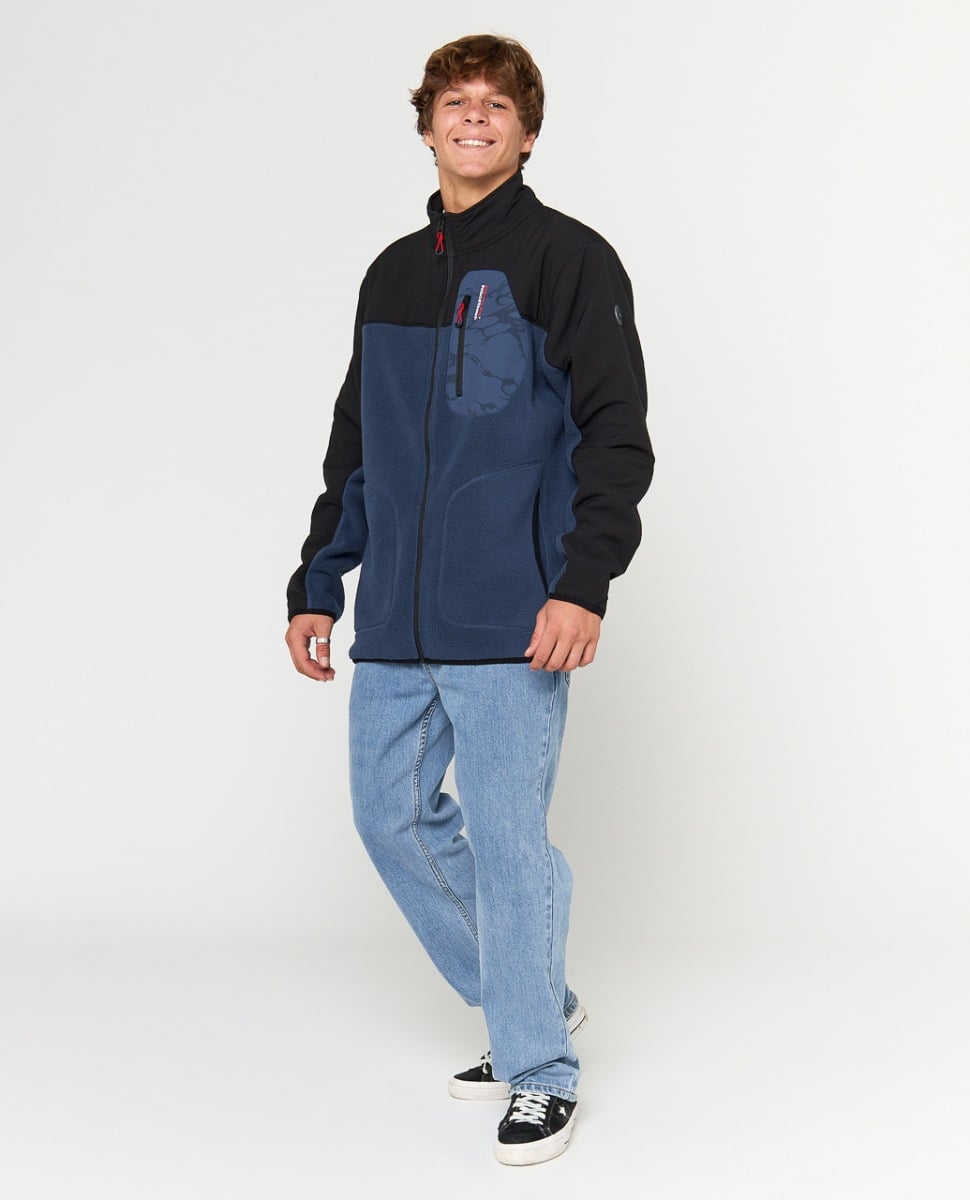 Rip Curl Anti Series Search Zip Crew - Light Navy