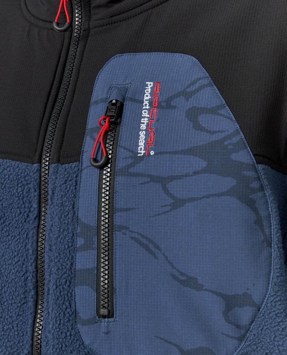 Rip Curl Anti Series Search Zip Crew - Light Navy