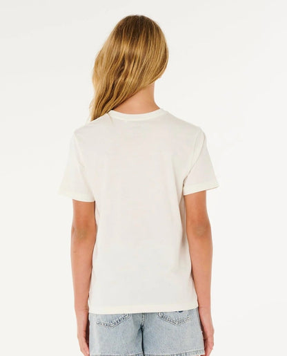 Rip Curl Sunshine Squad Band Girls Tee - Bone