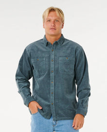 Rip Curl Premium Surf Cord Long-Sleeved Shirt in Pine Night