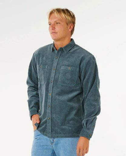 Rip Curl Premium Surf Cord L/S Shirt - Pine Night