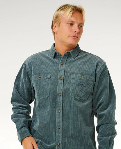 Rip Curl Premium Surf Cord L/S Shirt - Pine Night