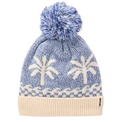 Rip Curl Jacquard Pom Pom Beanie - Mid Blue