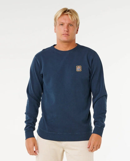 Rip Curl Pacific Rinse Patch Crew Jumper - Dark Navy