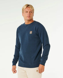 Rip Curl Pacific Rinse Patch Crew Jumper - Dark Navy