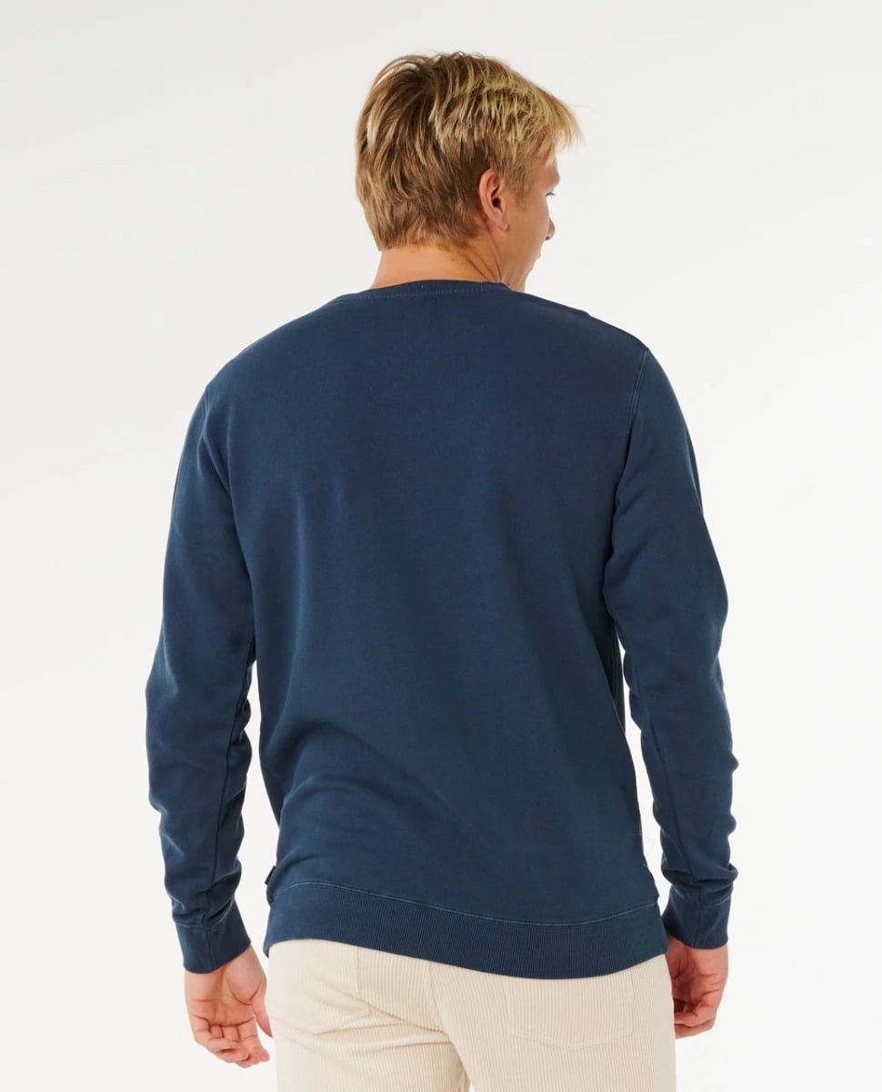 Rip Curl Pacific Rinse Patch Crew Jumper - Dark Navy