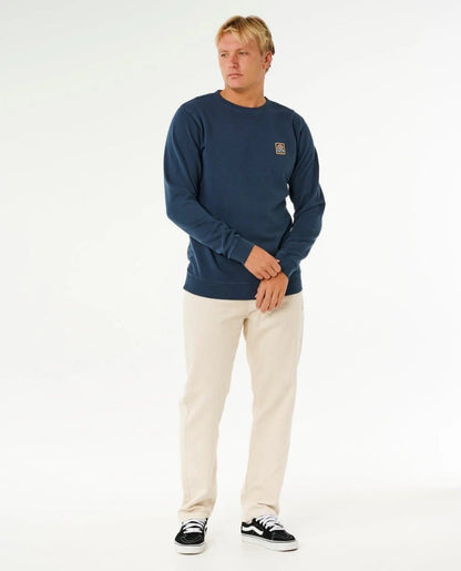 Rip Curl Pacific Rinse Patch Crew Jumper - Dark Navy