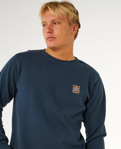 Rip Curl Pacific Rinse Patch Crew Jumper - Dark Navy